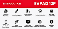 [Official store]EVPAD 12P 2026 EV PAD Android TV Box yibo 4GB64GB best set top box hot in Korea Japan USA SG CA UK Au form 11P