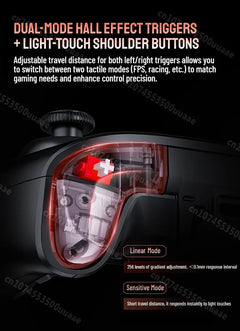 Lenovo LEGION Y7 Wireless Gaming Controller - 1.44" Screen 3-Mode Gamepad