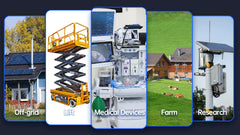 WattCycle 12V 100Ah LiFePO4 Battery 2-Pack - Grade A+ Lithium Solar Battery