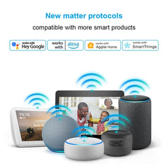 Matter 16A WiFi mini Smart Switch Pass-through Disconnect Dual Control Outletorks Remote Control Timer