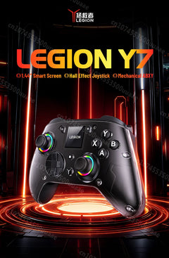 Lenovo LEGION Y7 Wireless Gaming Controller - 1.44" Screen 3-Mode Gamepad