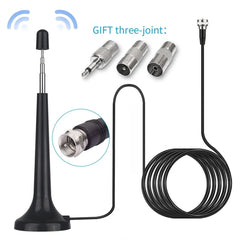 Household Dab Fm Radio Antenna Stereo Receiver High Gain 75 Ohm Indoor Radio Antenna