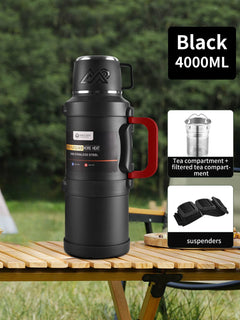 Large Stainless Steel Thermos 2.5L - Vacuum Insulated Travel Jug