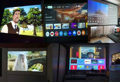 BYINTEK U12 4K Projector - 800 ANSI WiFi 6 Auto Focus Home Theater