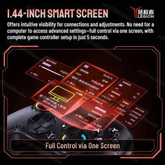 Lenovo LEGION Y7 Wireless Gaming Controller - 1.44" Screen 3-Mode Gamepad