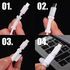 Universal Cable Protector - Anti-Break Wire Saver for iPhone/Android/USB-C