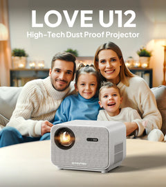 BYINTEK U12 4K Projector - 800 ANSI WiFi 6 Auto Focus Home Theater