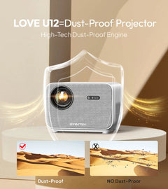 BYINTEK U12 4K Projector - 800 ANSI WiFi 6 Auto Focus Home Theater