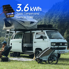 WattCycle LiFePO4 Battery 12V 100Ah 2 PACK Grade A+ Cells With BMS 100A Series or Parallel Connection Lithium Battery Packs