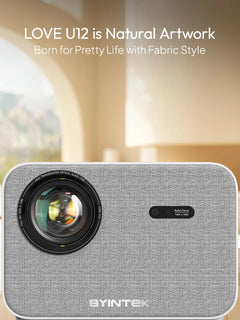 BYINTEK U12 4K Projector - 800 ANSI WiFi 6 Auto Focus Home Theater