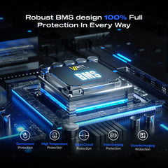 WattCycle LiFePO4 Battery 12V 100Ah 2 PACK Grade A+ Cells With BMS 100A Series or Parallel Connection Lithium Battery Packs