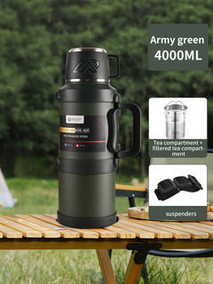 Large Stainless Steel Thermos 2.5L - Vacuum Insulated Travel Jug