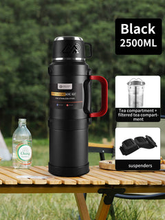 Large Stainless Steel Thermos 2.5L - Vacuum Insulated Travel Jug